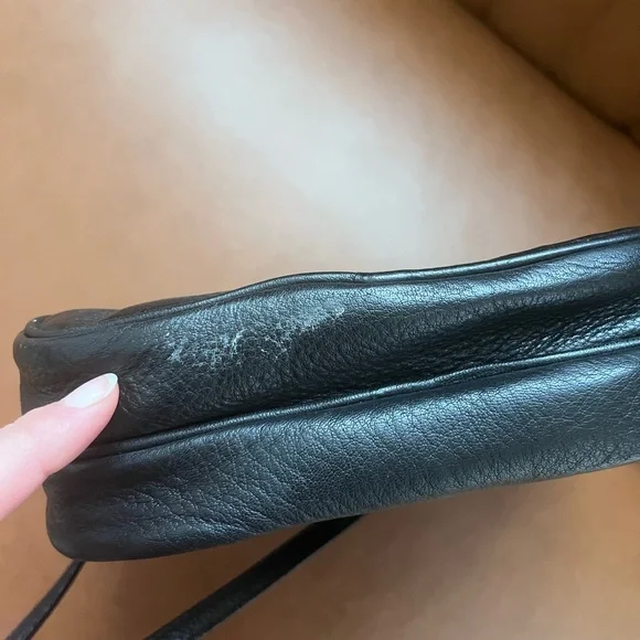 Calvin Klein Black Leather camera Bag style purse crossbody - Picture 8 of 11